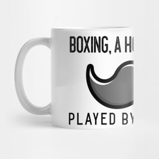 Funny Boxing And Moustache Design Mug